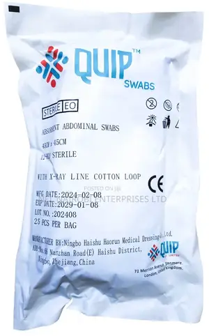 Abdominal Swabs With X-Ray Line (45 X 45cm, 12 Ply) 5's