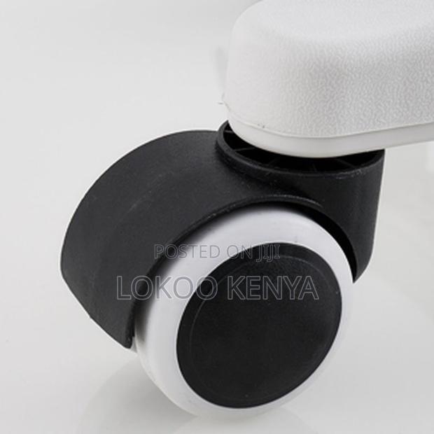 Office Barstool : Rolling Clear Office Stool With Wheels - thumbnail 3