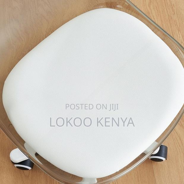 Office Barstool : Rolling Clear Office Stool With Wheels - thumbnail 5