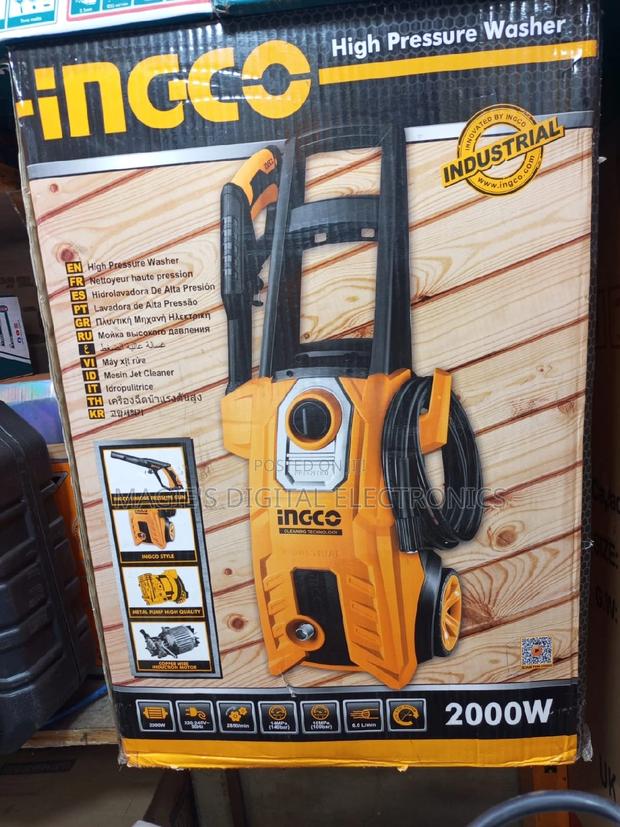 Commercial Standard 2000w Ingco Pressure Car Washer