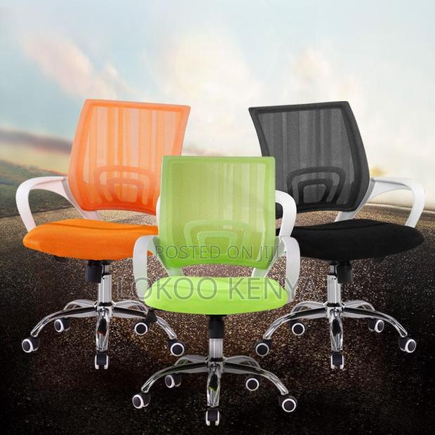 Office Chair : Black Fabric Office Task Chair