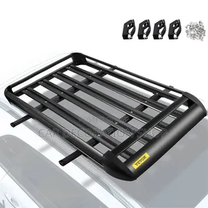 Black Aluminium Rack Top Cargo Carrier Basket