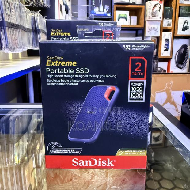 Sandisk 2tb Extreme Portable SSD (1050 Mbps) - thumbnail 2