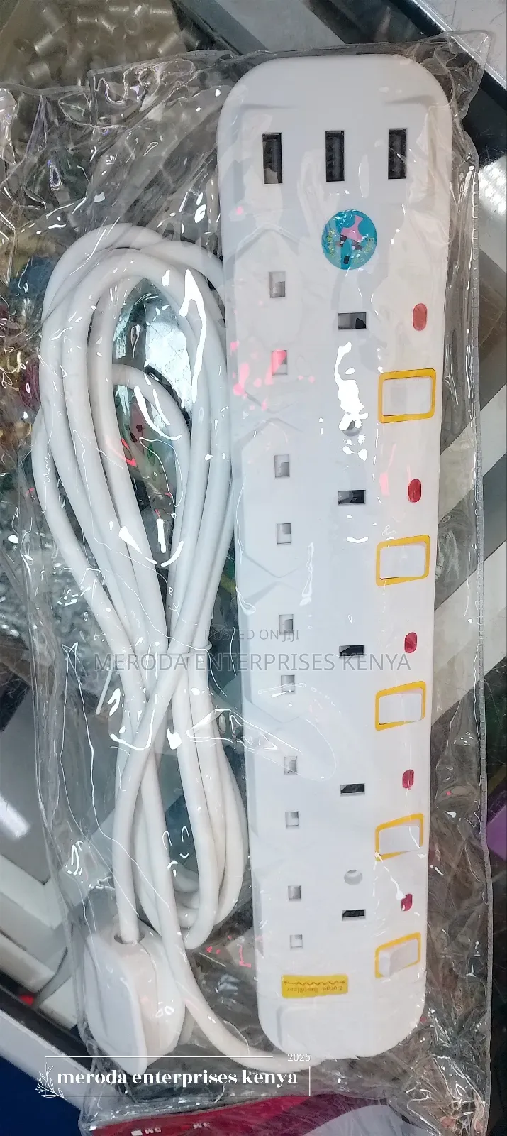 5way JSB Extra Extension With Usb Charger 3 MTR