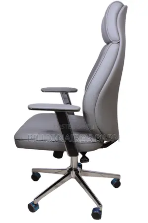Office Chair Chrome Base -Gray
