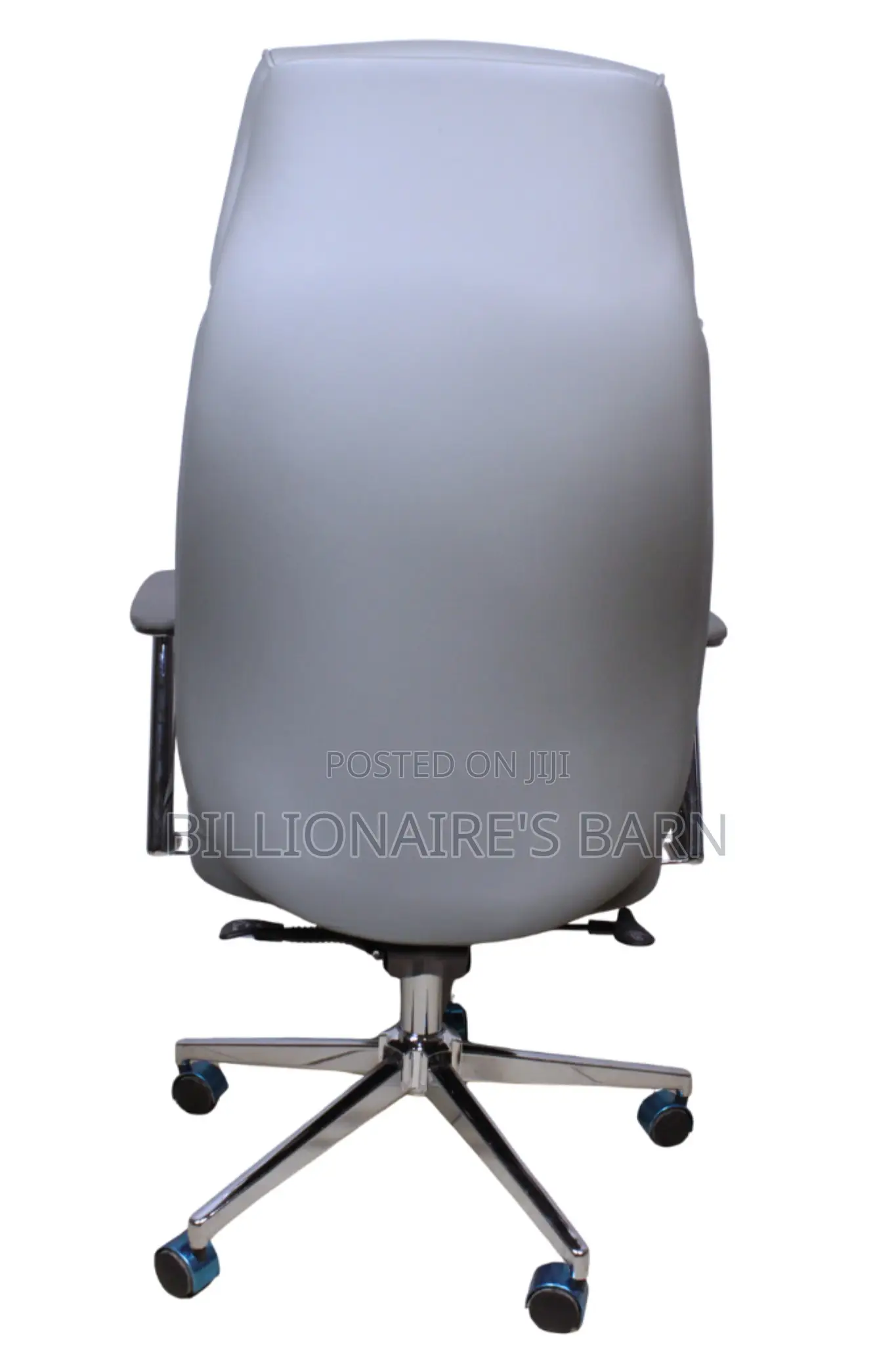 Office Chair Chrome Base -Gray