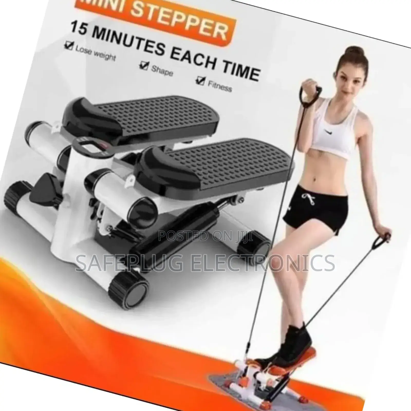 *_Mini Stepper With Resistance Bands*_