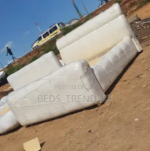 Upholstered 6 by 6 Bubble Bed