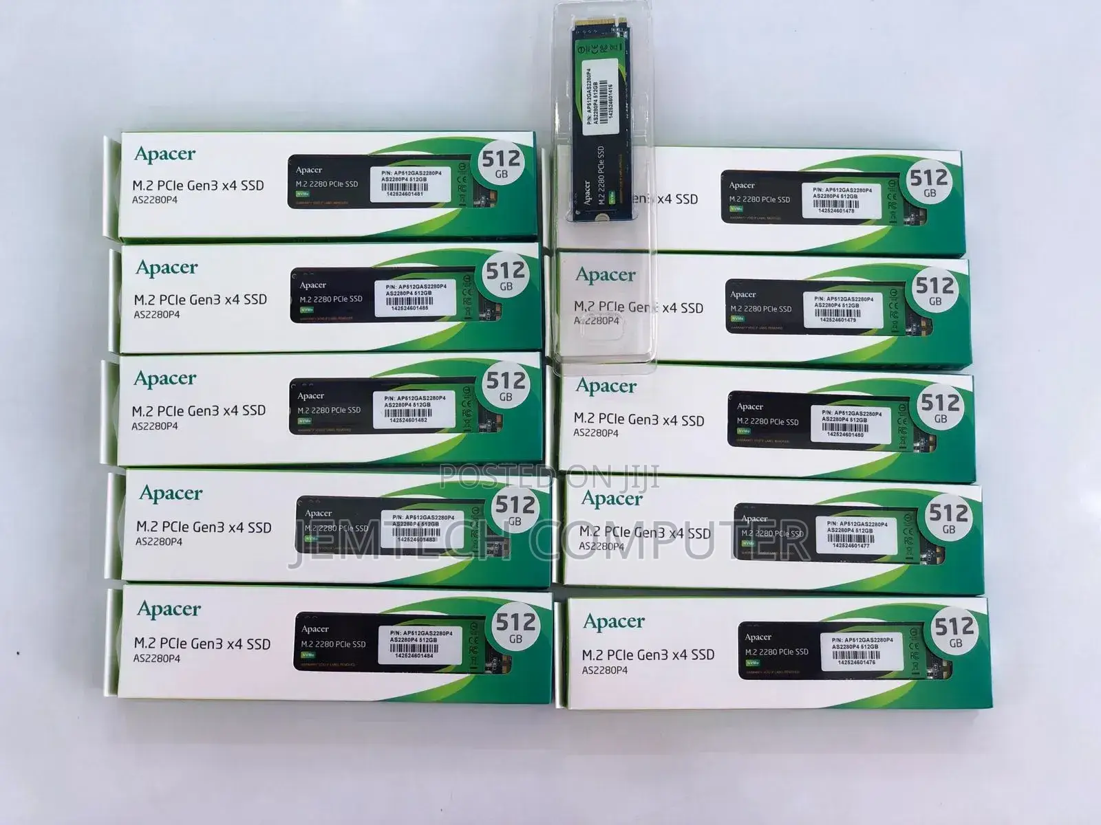 Apacer Nvme 512gb SSD As2280p4 M.2 Pcie Gen3 X4