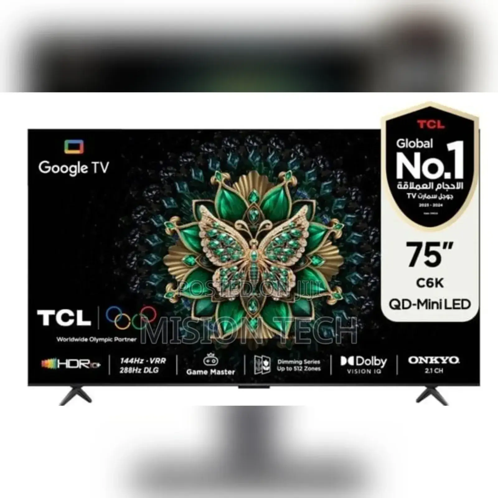TCL 75-Inch 75c6k 144hz Premium Qled