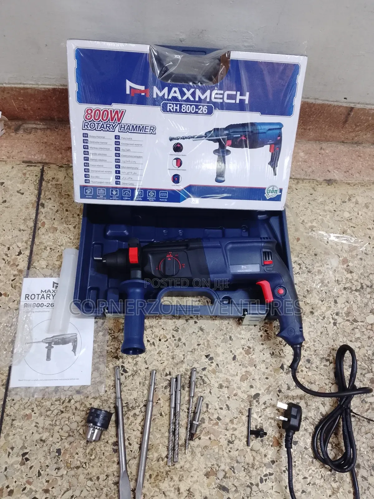 Maxmech 800w Rotary Hammer/ Rotary Hammer