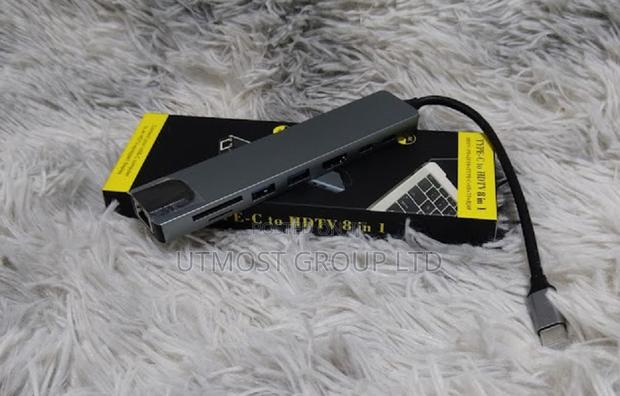 5 in 1 Usb Hub Multiport Adapter Type With Internet Hdmi Usb