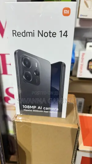New Xiaomi Redmi Note 14 256 GB Black