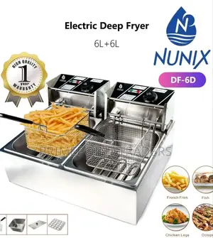 Nunix 6l+ 6l Double Stainless Steel Deep Fryer