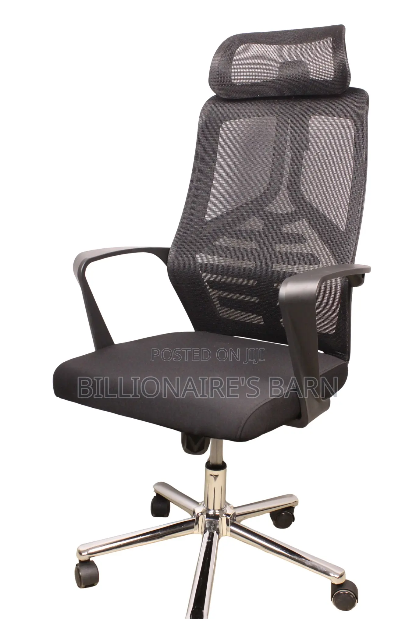 Office Chair. High Back Fabric Mesh Office Chair Black