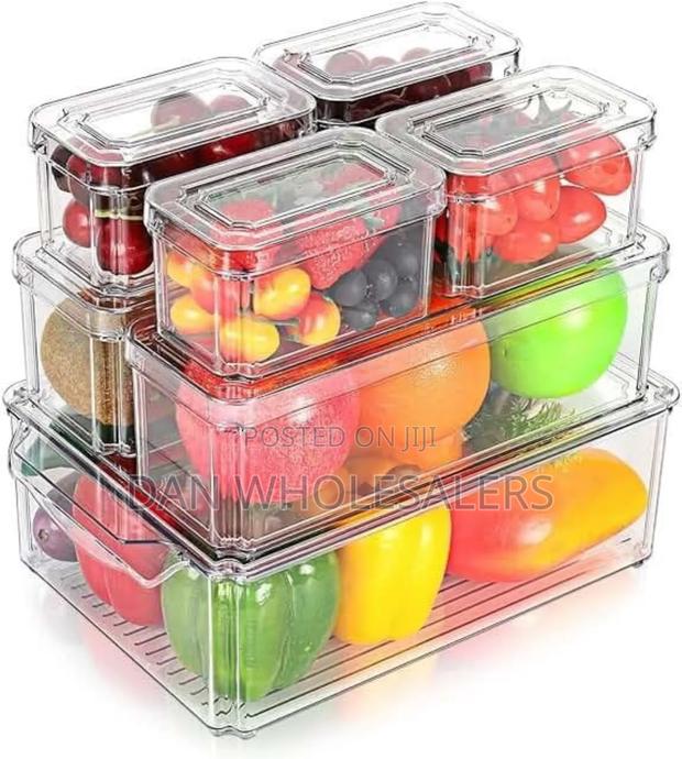 14pcs Stackable Fridge Storage Organizers - thumbnail 3