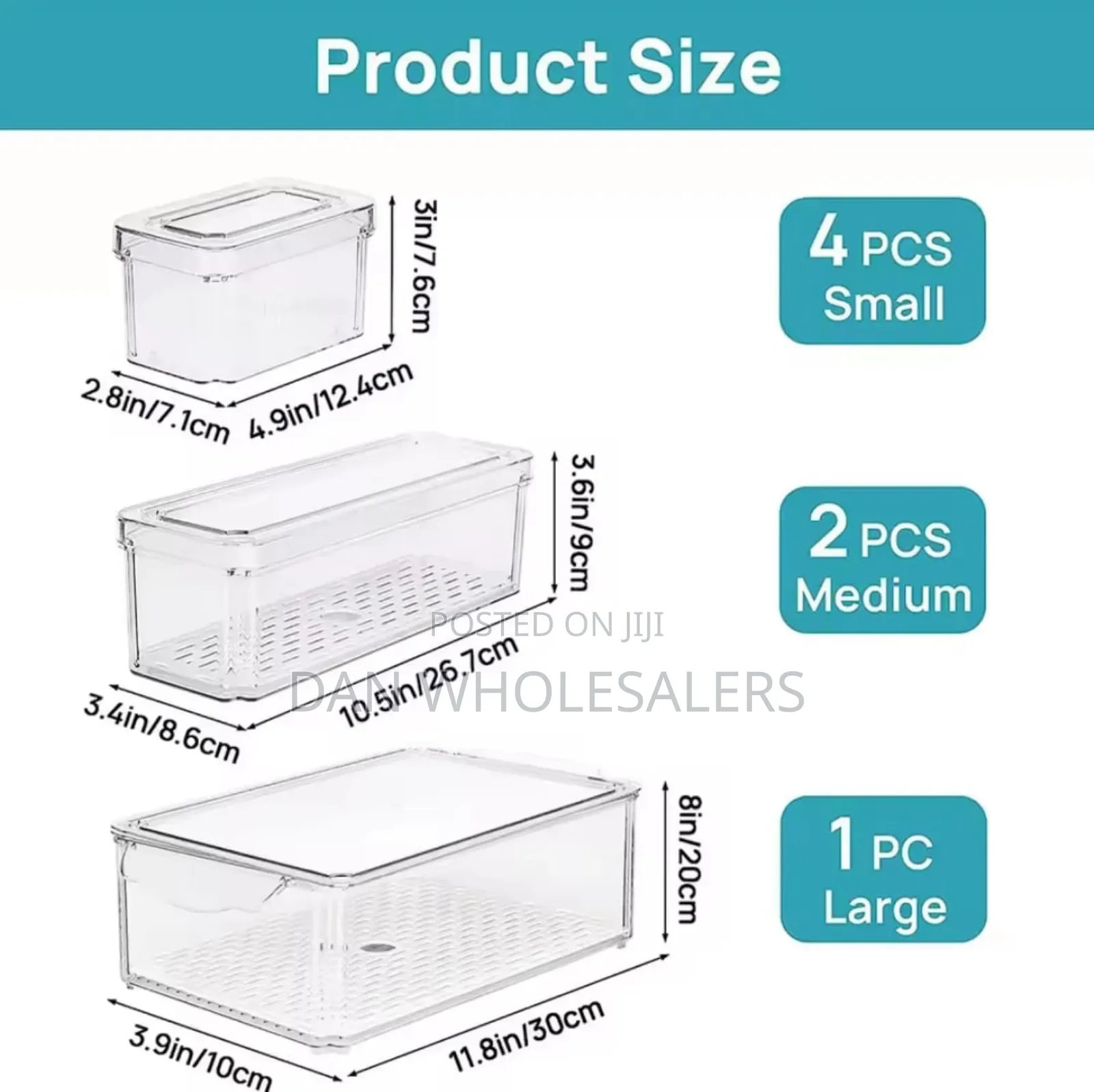 14pcs Stackable Fridge Storage Organizers