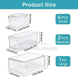 14pcs Stackable Fridge Storage Organizers