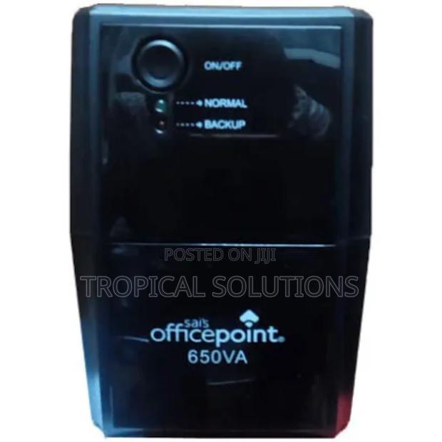 Office Point Back Up Ups 650va Black - thumbnail 4