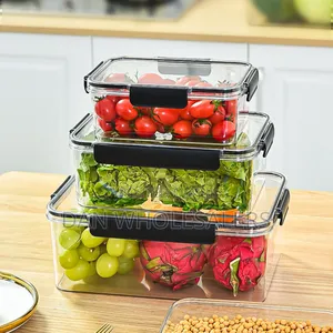 3pcs Food Storage Containers 3000ml, 1400ml 550ml.