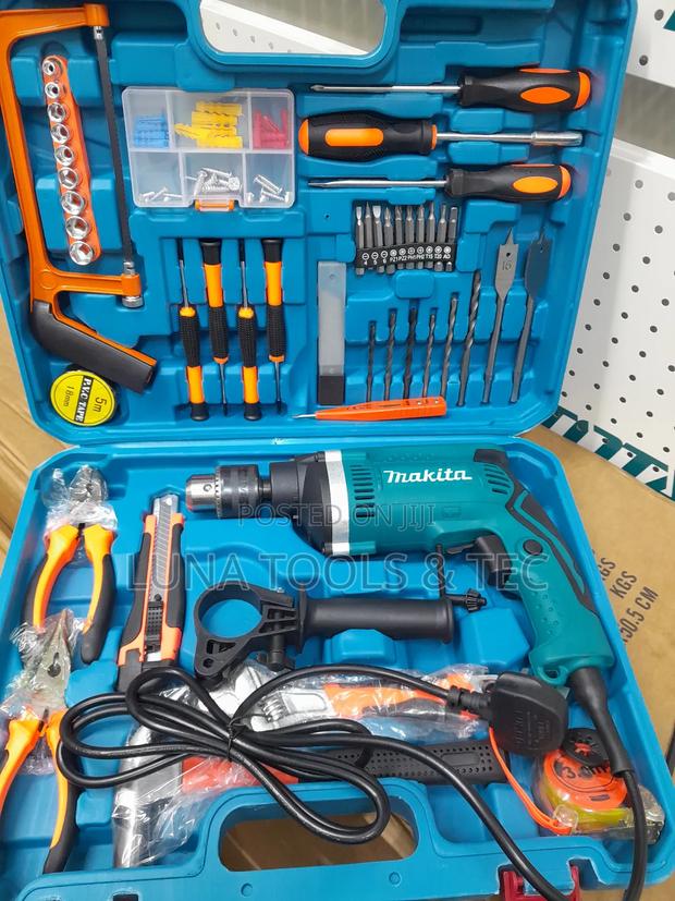 680w Makita Drill Set and Accessories - main view