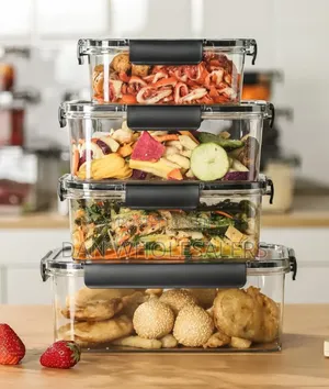 4pcs Food Storage Containers
3800ml,2280ml,1300ml,540ml