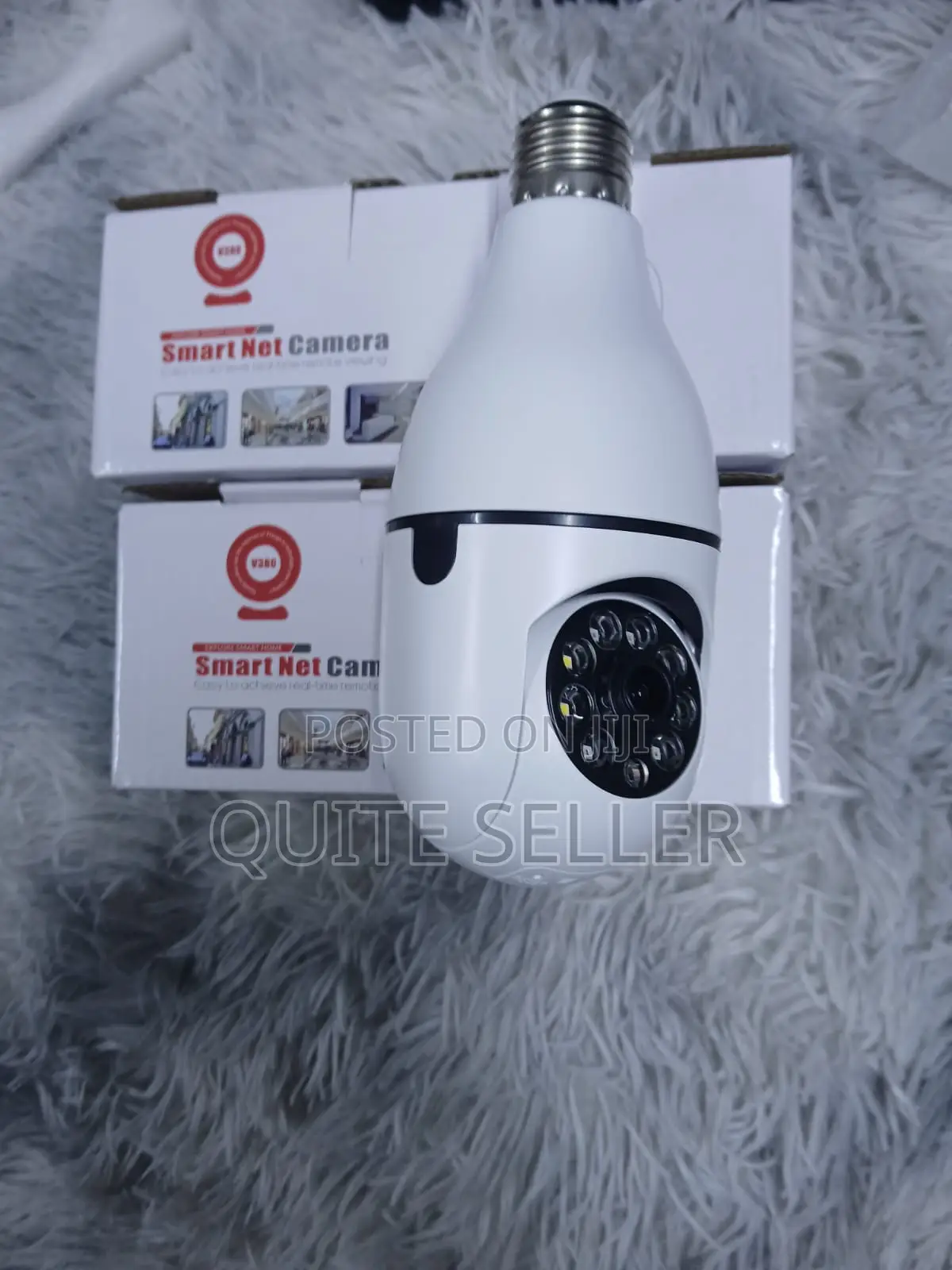 Home Smartnet V380 App PTZ Rotating Wifi Bulb Camera