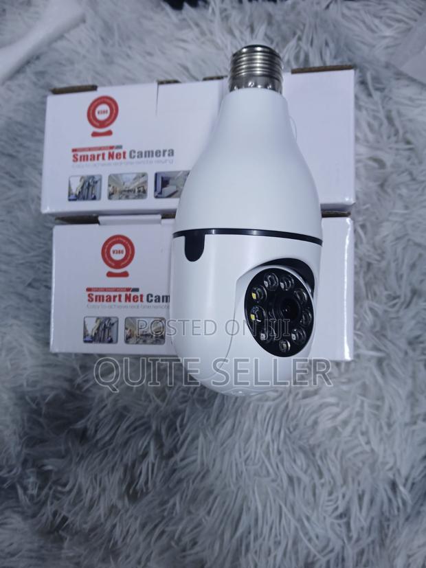 Home Smartnet V380 App PTZ Rotating Wifi Bulb Camera