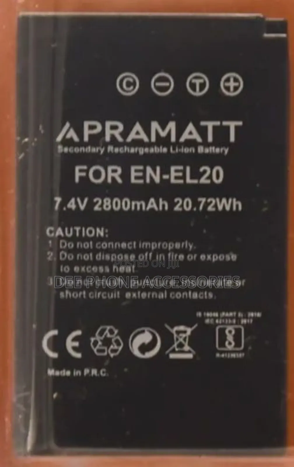 Digital Nikon en El 20 Camera Battery
