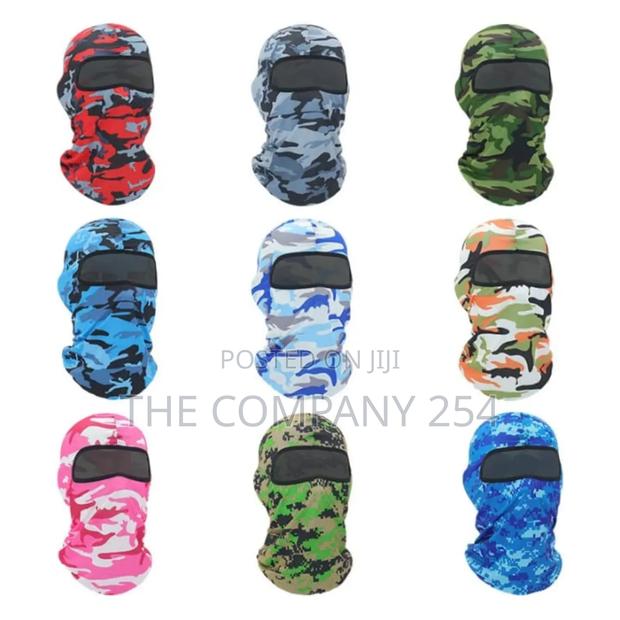 Knitted Stretch Camo Face Wrap Balaclava Unisex Ski Masks