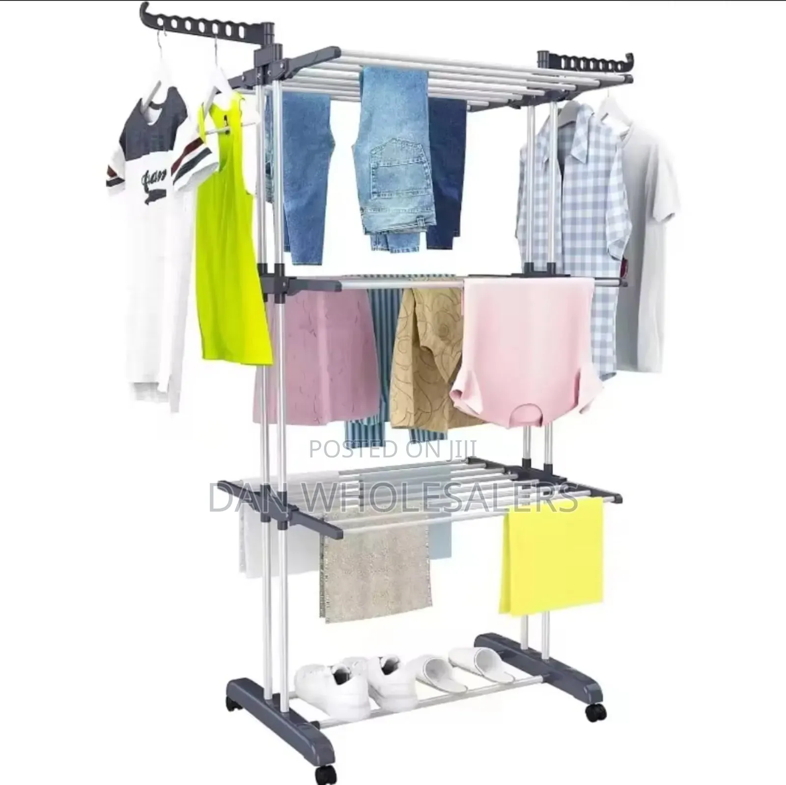 3layer Portable / Movable Cloth Drying Rack*