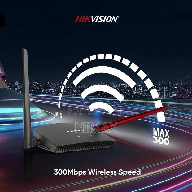 Hikvision 2.4 300mbps Network Wireless Dual Antennas Router - thumbnail 3