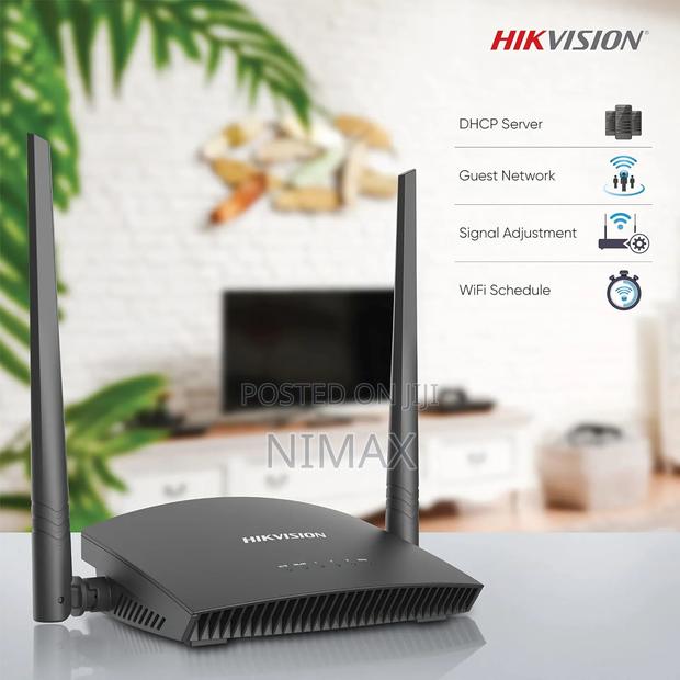 Hikvision 2.4 300mbps Network Wireless Dual Antennas Router - thumbnail 4