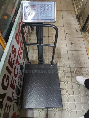 Highly Noted 300kg Weighing Scale With Guard Small Base