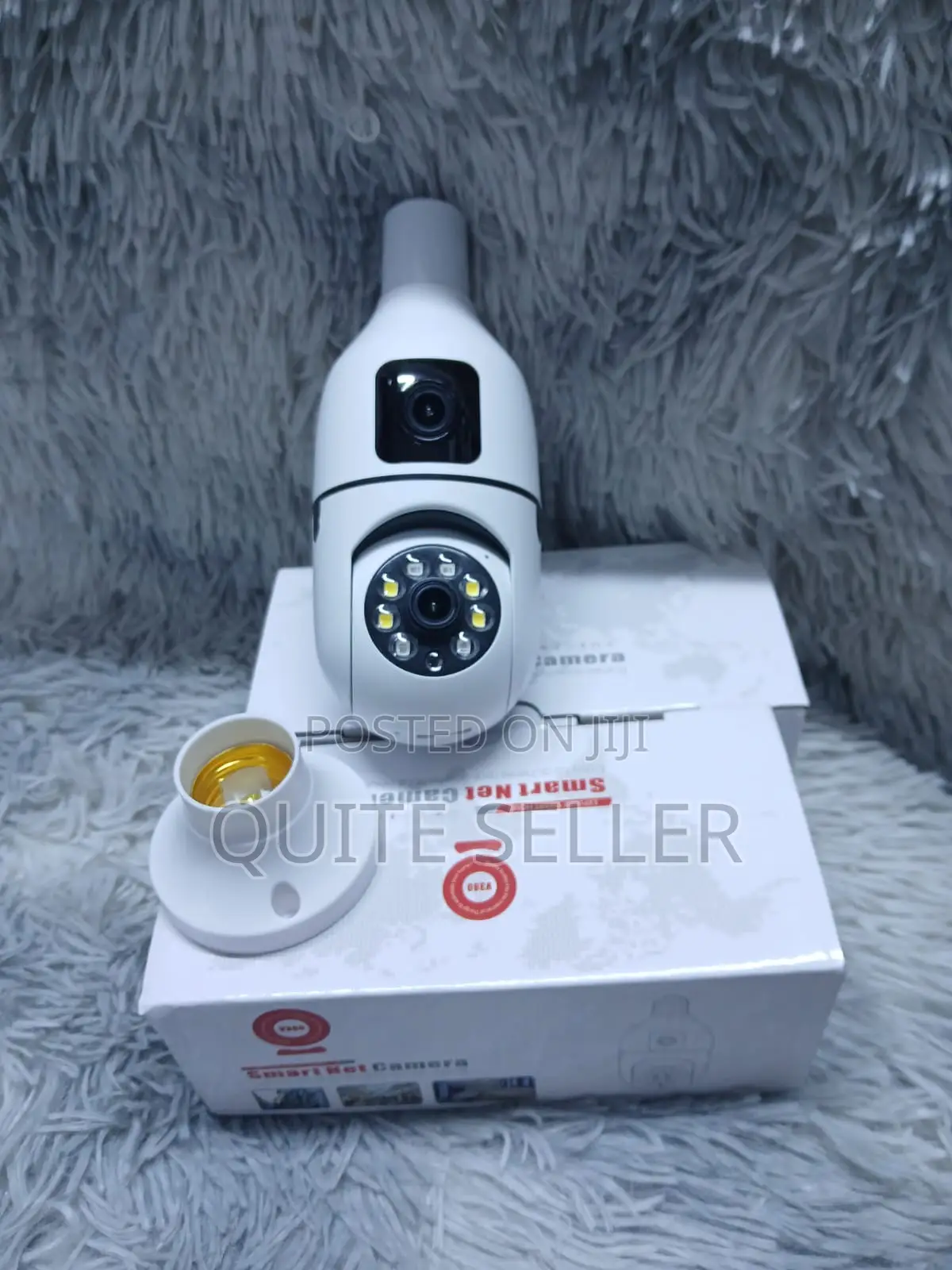 V380 Pro Dual Lens Nanny Wifi Camera Bulb Camera