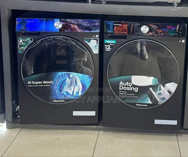 Hisense 12kg Front Load Wash Dry Washing Machine - main view