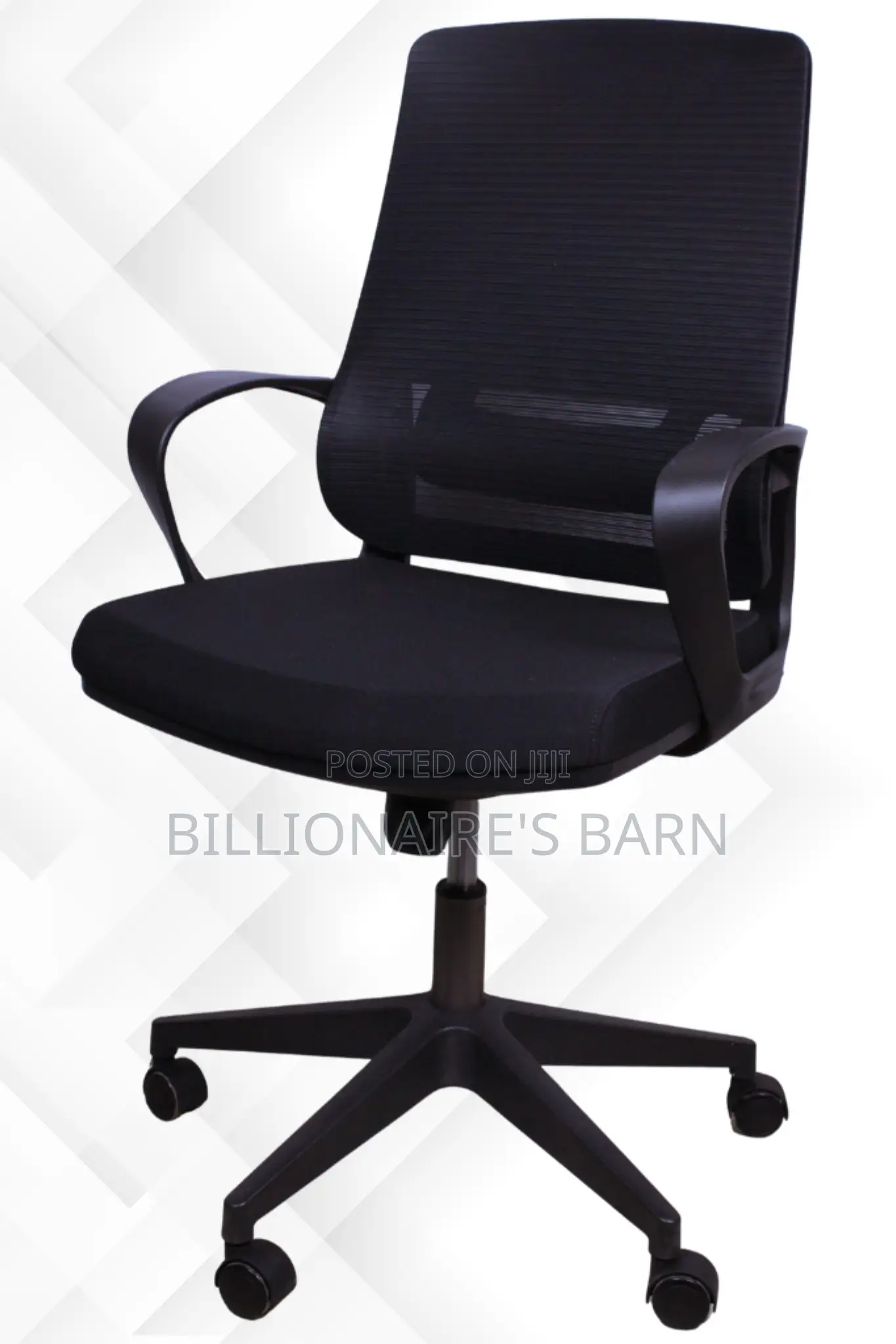 Office Chair: Ergonomic Task Chair With Black Mesh