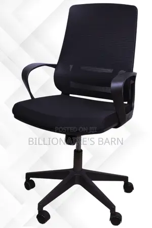 Office Chair: Ergonomic Task Chair With Black Mesh