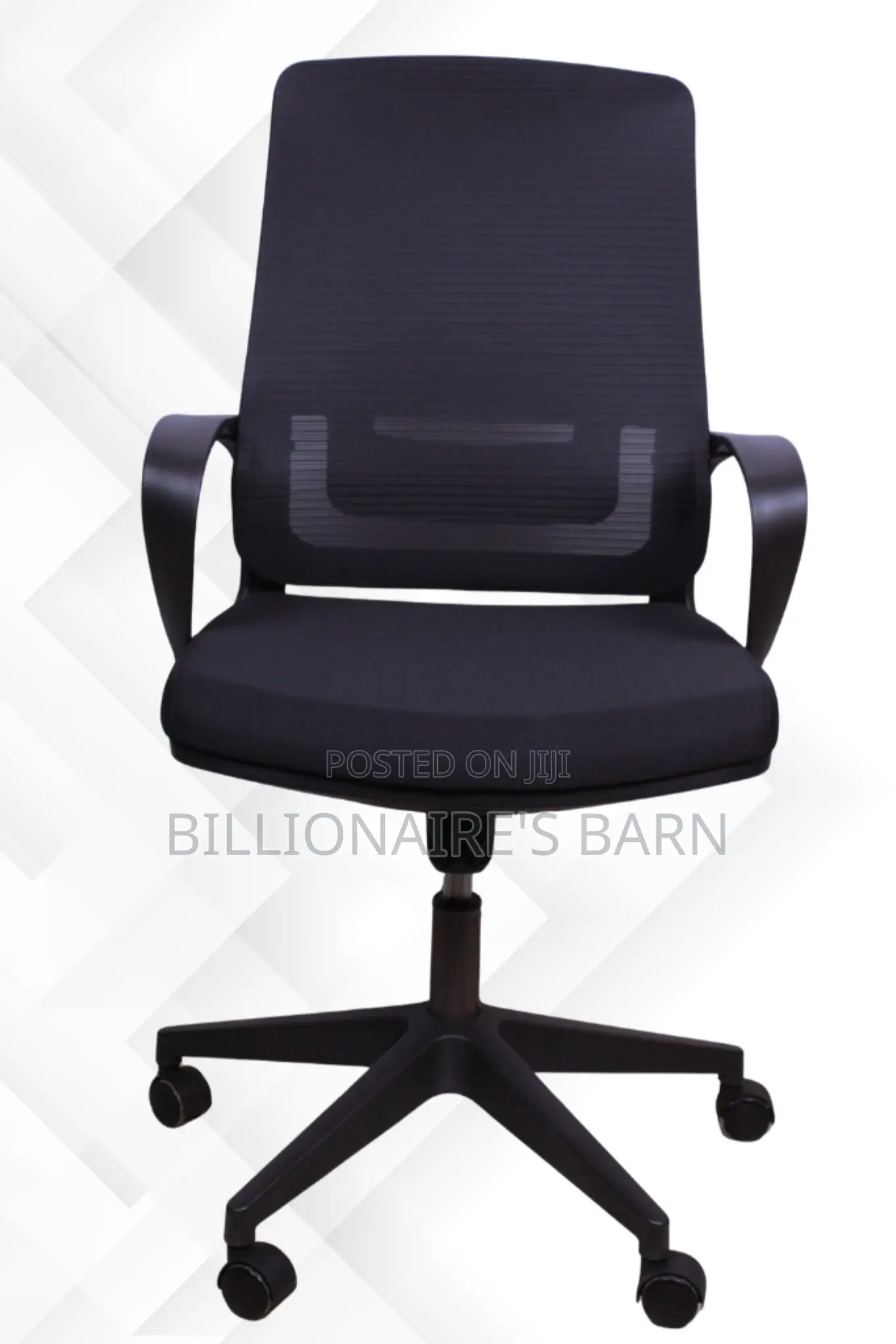 Office Chair: Ergonomic Task Chair With Black Mesh