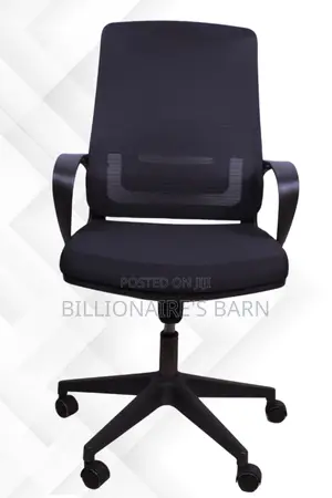 Office Chair: Ergonomic Task Chair With Black Mesh