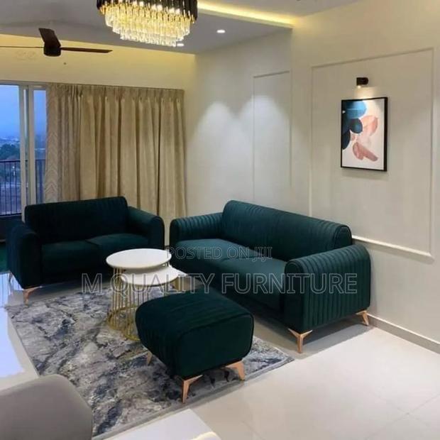 Jungle Green Sofa Sets With Ottoman
