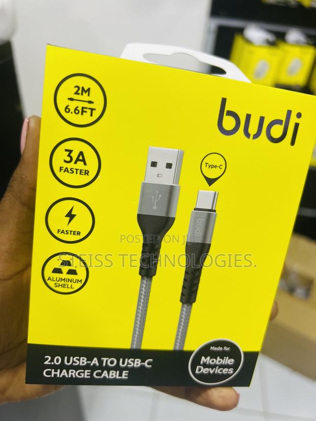 2m Budi Threaded Usb C Cable