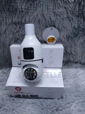 Dual Lens Dual Screen View Wifi Bulb Home Camera