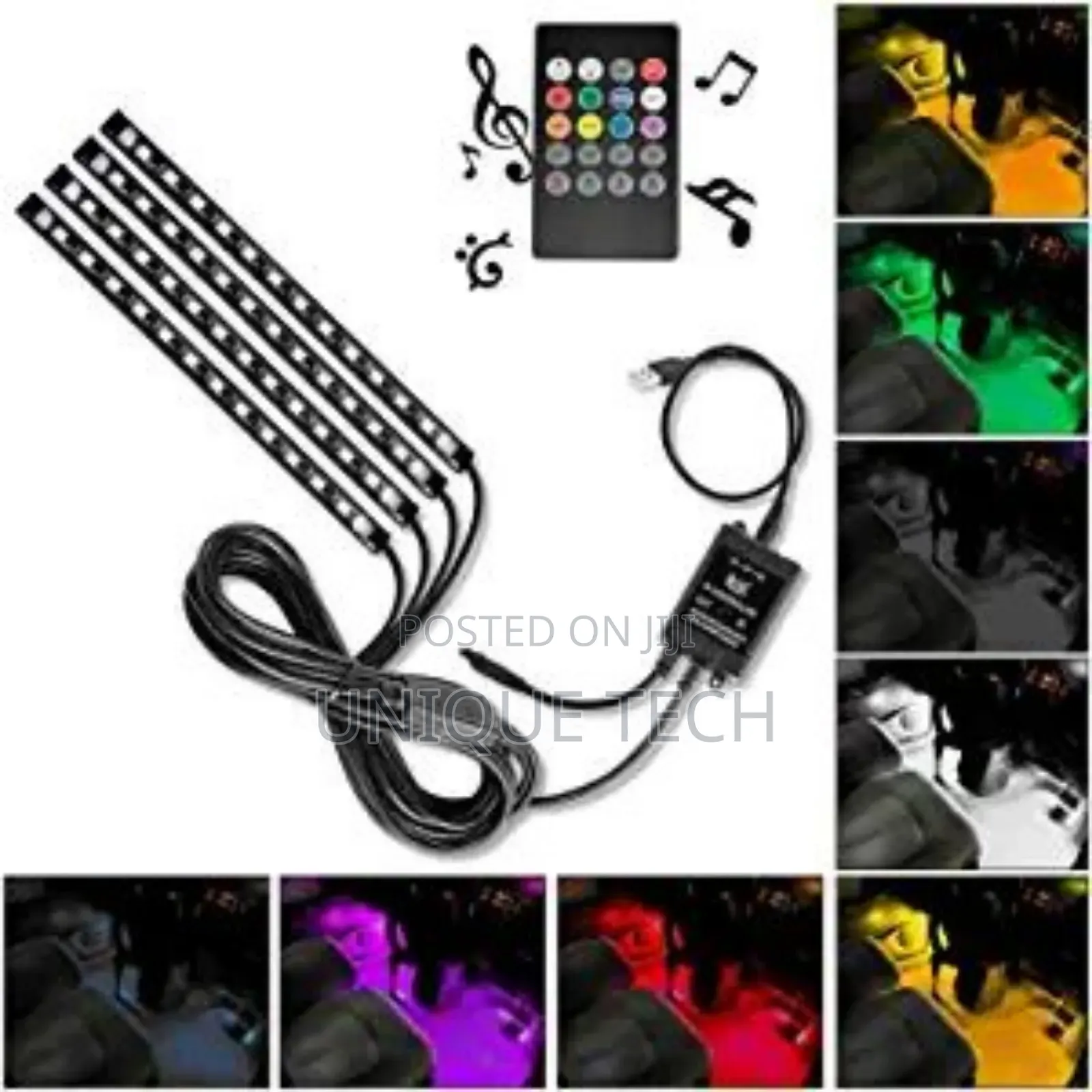 Car Interior Led Light Kit - 4 PCS/Car Ambient Light