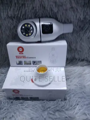 Wifi Bulb PTZ Dual Lens V380 Nanny Survelliance Camera