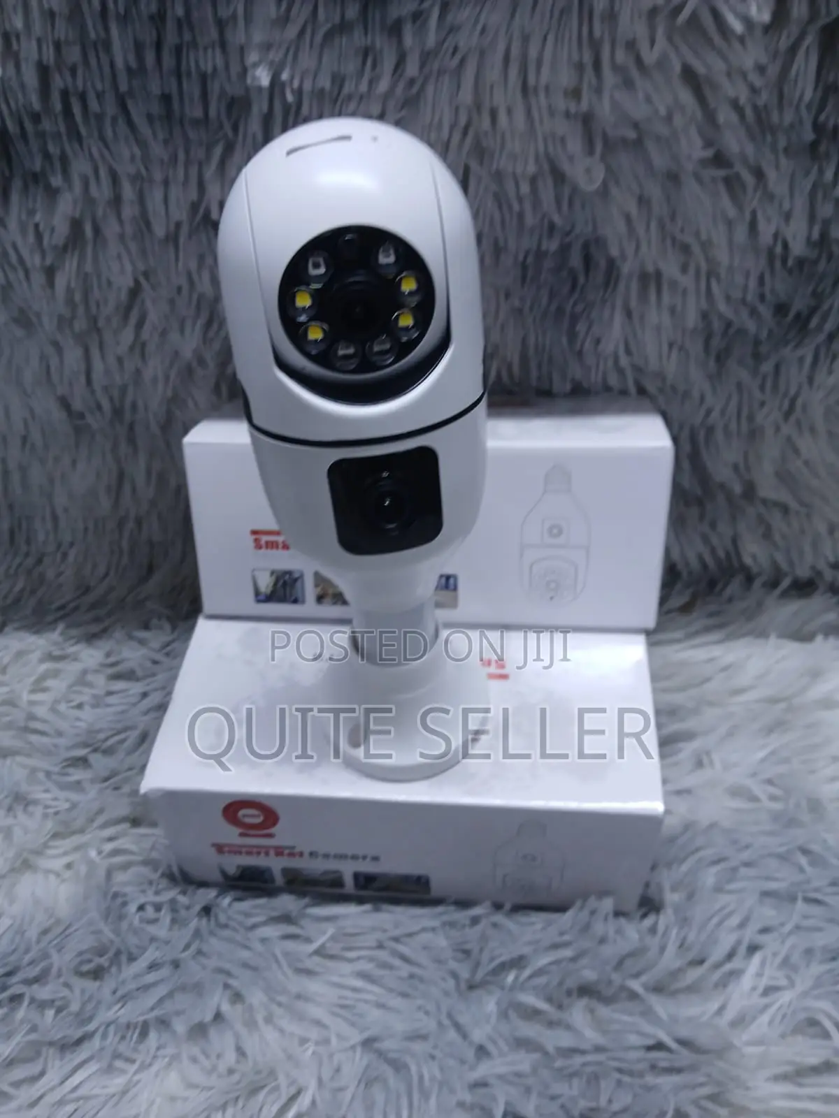 Wifi Bulb PTZ Dual Lens V380 Nanny Survelliance Camera