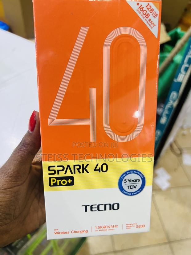 New Tecno Spark 40 Pro+ 128 GB Black - thumbnail 3