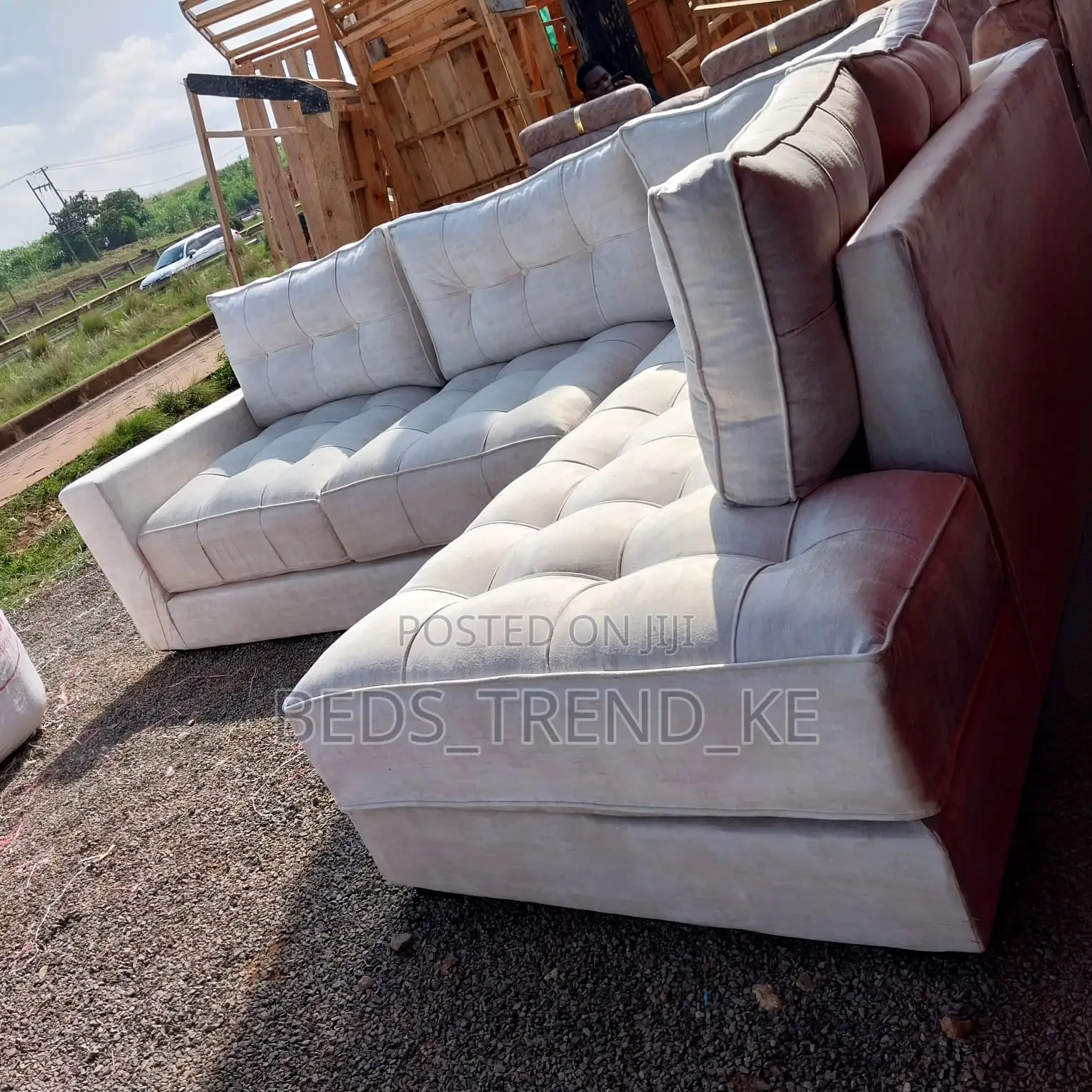 Contemporary 6 Seater Chester L Seat Sofa Set