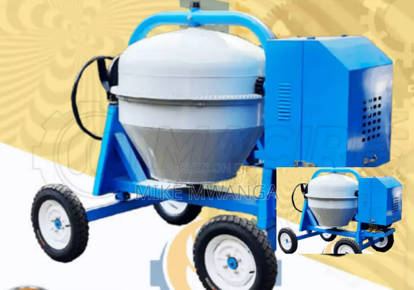 Efficient Concrete Mixer 400l/7hp