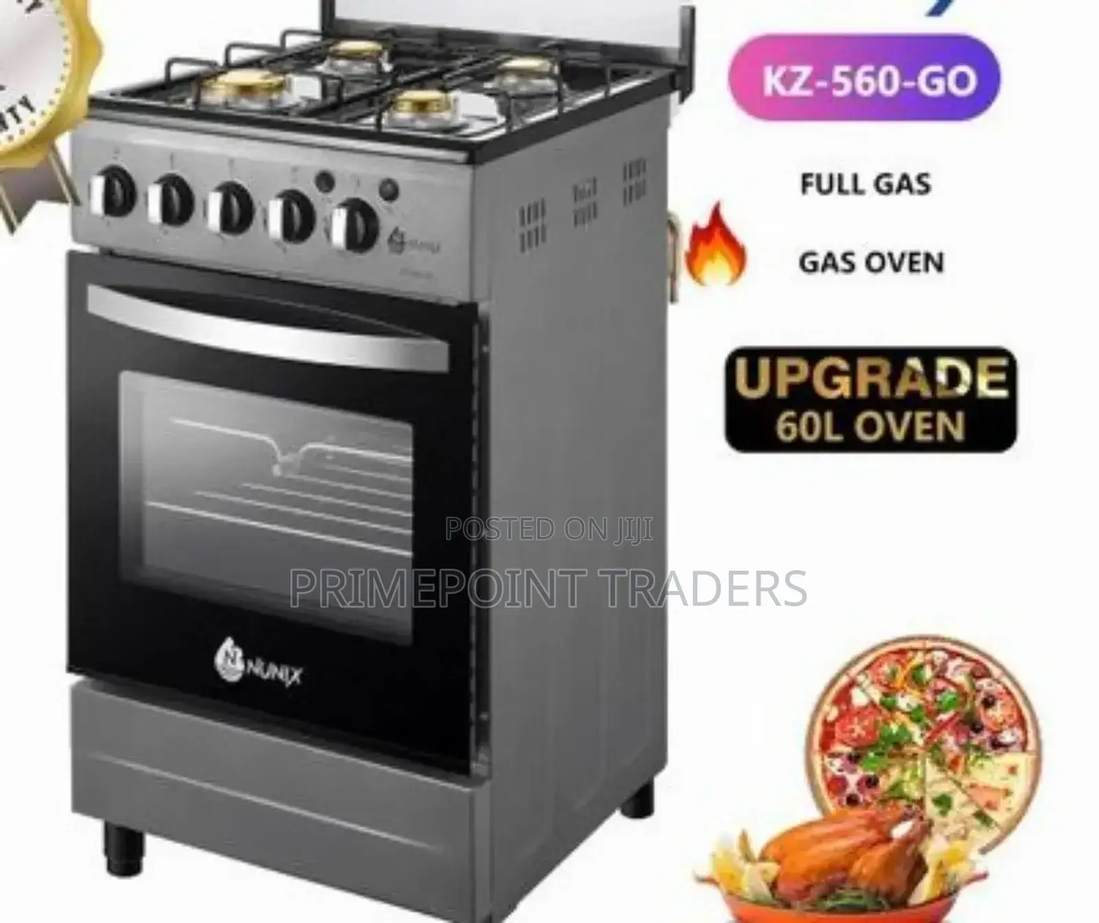 Nunix Kz560-Go 50x55 All-Gas Cooker^ 